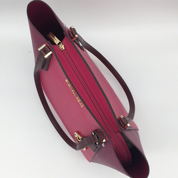 MICHAEL KORS KIMBERLY SM BONDED TOTE  ELCTRPNK MLT - Picture 6 of 8